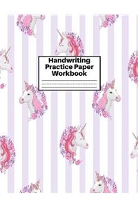 Handwriting Practice Paper Workbook