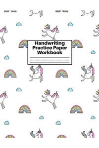 Handwriting Practice Paper Workbook