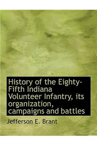 History of the Eighty-Fifth Indiana Volunteer Infantry, Its Organization, Campaigns and Battles