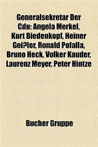 Generalsekretar Der Cdu
