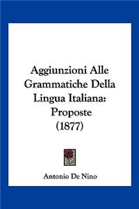 Aggiunzioni Alle Grammatiche Della Lingua Italiana