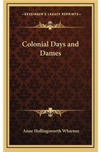 Colonial Days and Dames