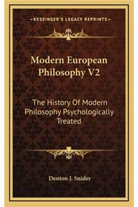 Modern European Philosophy V2