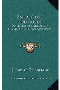 Entretiens Solitaires