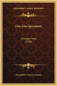 One-Line Specimens
