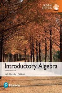 Introductory Algebra plus Pearson MyLab Mathematics with Pearson eText, Global Edition