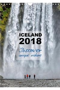 Iceland Calendar 2018 - Discover Unique Nature - UK Version 2018