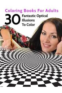 30 Fantastic Optical Illusions To Color