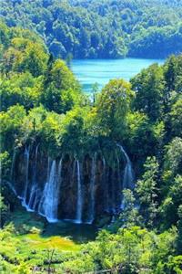 Aerial View of Waterfalls at Plitvice National Park Croatia Journal