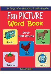 Fun PICTURE Word Book (Black & White)