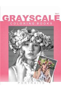 Grayscale Coloring Books Portraits