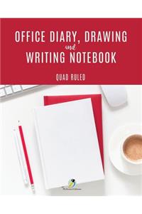 Office Diary, Drawing and Writing Notebook Quad Ruled