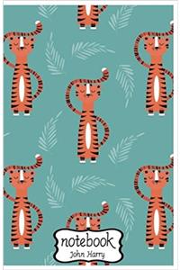Notebook Journal Dot-grid, Graph, Lined, Blank No Lined Cute Tiger Cartoon: Small Pocket Notebook Journal Diary, (Blank Notebook Journal)