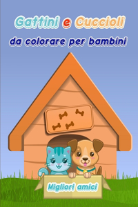 Gattini e cuccioli da colorare per bambini