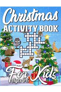 Christmas Activity Book For Kids Ages 4-6