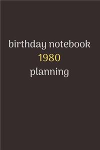 notebook birthday gift 1980