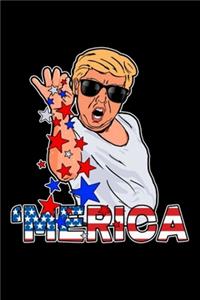 Merica Trump Bae Salt Freedom Notebook