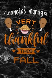 financial manager very thankful this fall