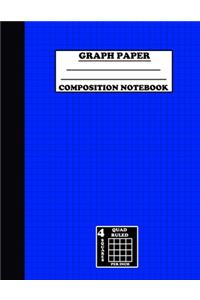 Graph Paper Composition Notebook. Quad Ruled-4 Squares Per Inch