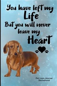 Pet Loss Journal Dachshund