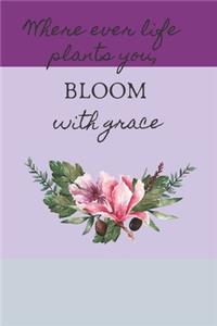 Where Ever Life Plants You, Bloom with Grace