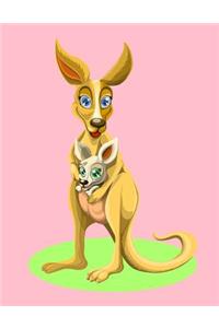 Kangaroo Sketchbook: Kangaroo Bordered Sketchbook for Kids. Funny Kangaroo Drawing Book for Boys and Girls (Blank Bordered Sketchbooks)150 Pages Large 8.5x11 Kangaroo Sketch Paper Book