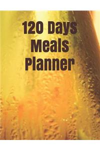 120 Days Meals Planner