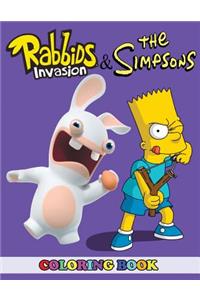 Rabbids Invasion and the Simpsons Coloring Book