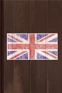 Vintage UK Union Jack Flag Journal Notebook