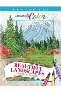 Beautiful Landscapes Coloring Book For Adults