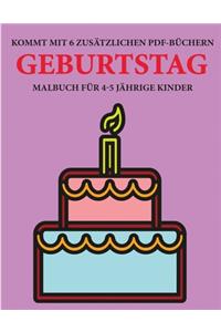 Malbuch für 4-5 jährige Kinder (Geburtstag)