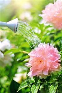 Watering the Peonies Flower Garden Journal