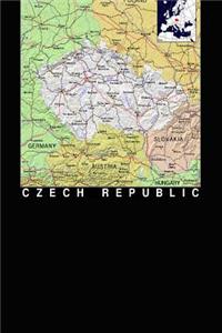 Modern Day Color Map of The Czech Republic Journal