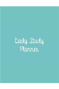 Daily Study Planner: Mint Blue: Study Planner 8.5 X 11: Study Planner 1 Year: Study Planner Notebook: Study Planner for College Students: Study Planner Korean