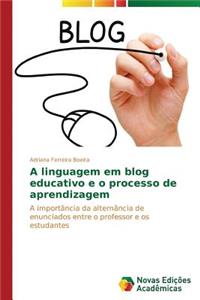 A linguagem em blog educativo e o processo de aprendizagem