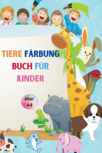 Tiere Färbung Buch für Kinder