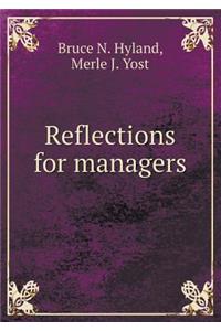 Reflections for Managers