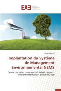 Implantation Du Système de Management Environnemental Nems