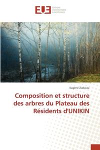 Composition et structure des arbres du Plateau des Résidents d'UNIKIN