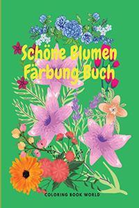Schöne Blumen Färbung Buch