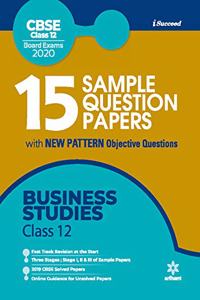 15 Sample Question Paper Business Studies Class 12th Cbse 2019-2020