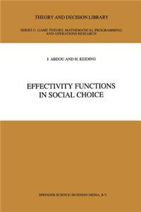 Effectivity Functions in Social Choice