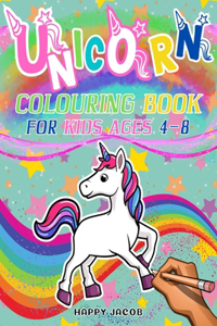 Unicorn Colouring Book For Kids ages 4-8