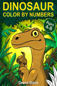 Dinosaur Color By Numbers