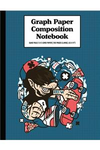 Graph Paper Composition Notebook Quad Rule 5x5 Grid Paper - 150 Sheets (Large, 8.5 x 11