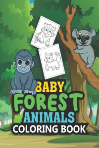 Baby Forest Animals Coloring Book