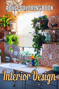 Interior Design Adult Coloring Book