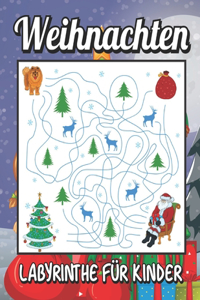 Weihnachten Labyrinthe für Kinder