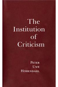 Institution of Criticism