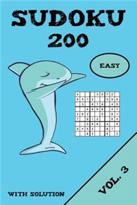 Sudoku 200 Easy With Solution Vol. 3